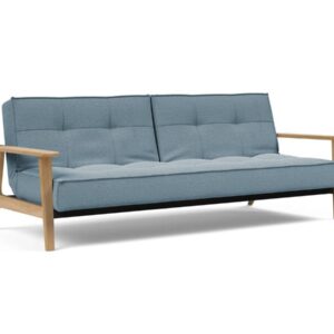 Innovation Splitback Klappsofa 558 Soft Indigo Elk Rauch-Eiche / Gestell schwarz EAN:5700110945479