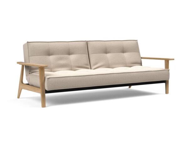 Innovation Splitback Klappsofa 584 Argus Natural Elk Rauch-Eiche / Gestell schwarz EAN:5700110945479