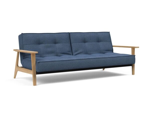 Innovation Splitback Klappsofa 302 Weda Blue Elk Rauch-Eiche / Gestell schwarz EAN:5700110945479