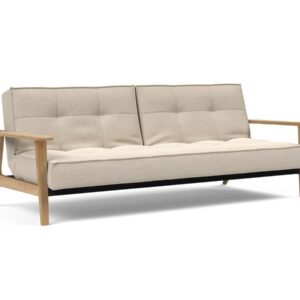 Innovation Splitback Klappsofa 586 Phobos Latte Elk Rauch-Eiche / Gestell schwarz EAN:5700110945479