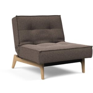 Innovation Splitback Stuhl Eik Eiche / Gestell schwarz 530 Bouclé Taupe EAN:5700110945578