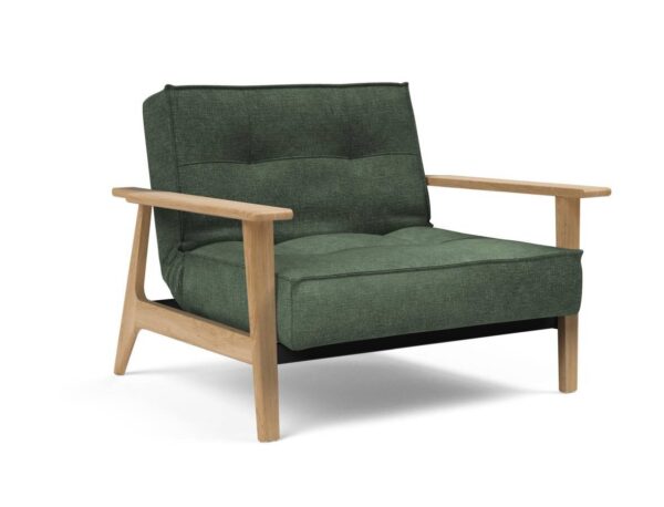 Innovation Splitback Stuhl mit Frej Armlehnen Frey Eiche 281 Avella Pine Green EAN:5700110945592