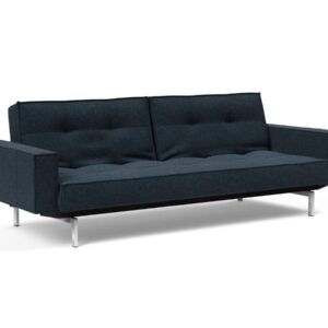 Innovation Splitback Klappsofa mit Polster-Armlehne 515 Nist Blue Chrom / Mattschwarz EAN:5700110945615