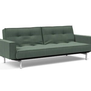 Innovation Splitback Klappsofa mit Polster-Armlehne 518 Elegance Green Chrom / Mattschwarz EAN:5700110945615