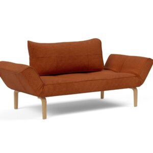 Innovation Zeal Klappsofa 595 Curduroy Burnt Orange Bow Beine (Eiche) EAN:5700110946544