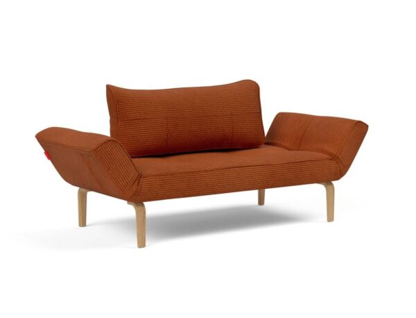 Innovation Zeal Klappsofa 595 Curduroy Burnt Orange Bow Beine (Eiche) EAN:5700110946544