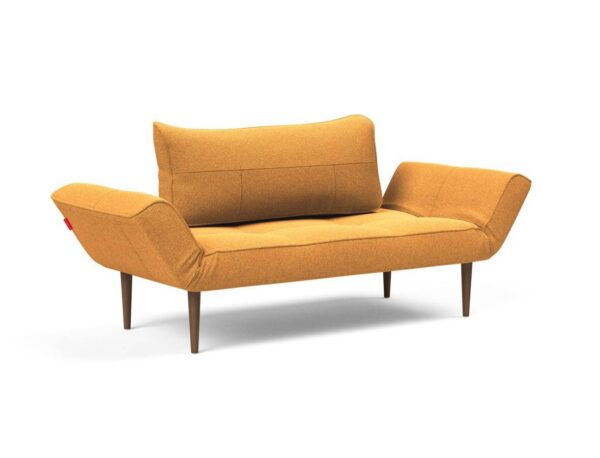 Innovation Zeal Klappsofa 536 Boucle Ochre Styletto Beine (dunkles Holz) EAN:5700110946551