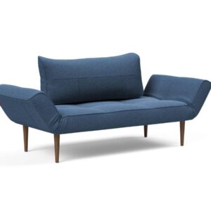 Innovation Zeal Klappsofa 537 Boucle Blue Styletto Beine (dunkles Holz) EAN:5700110946551