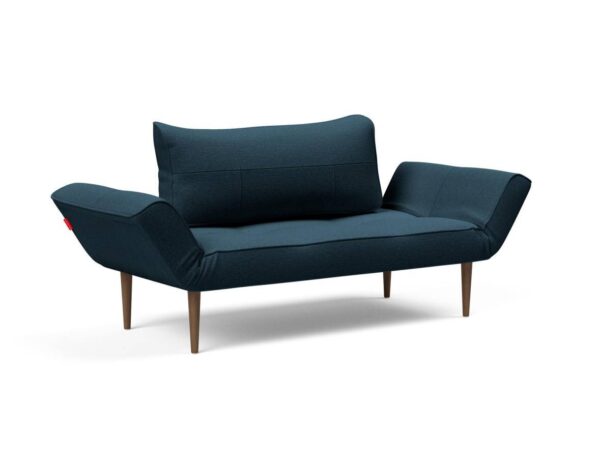 Innovation Zeal Klappsofa 580 Argus Navy Blue Styletto Beine (dunkles Holz) EAN:5700110946551