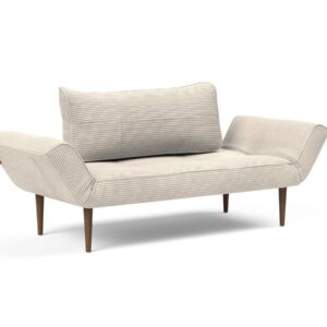 Innovation Zeal Klappsofa 594 Corduroy Ivory Styletto Beine (dunkles Holz) EAN:5700110946551