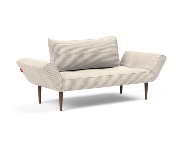 Innovation Zeal Klappsofa 594 Corduroy Ivory Styletto Beine (dunkles Holz) EAN:5700110946551