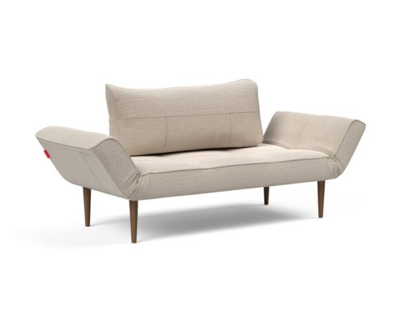 Innovation Zeal Klappsofa 612 Linen Sand Grey Styletto Beine (dunkles Holz) EAN:5700110946551