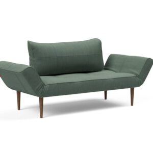 Innovation Zeal Klappsofa 518 Elegance Green Styletto Beine (dunkles Holz) EAN:5700110946551