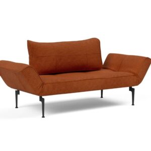 Innovation Zeal Klappsofa 595 Curduroy Burnt Orange Laser Beine (schwarz) EAN:5700110946582