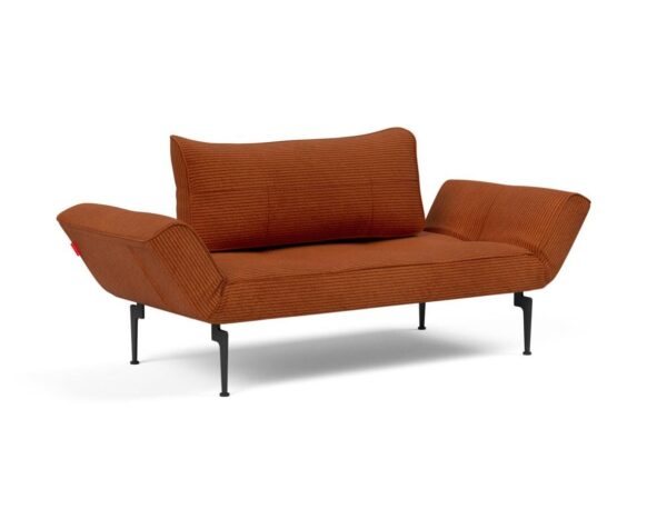 Innovation Zeal Klappsofa 595 Curduroy Burnt Orange Laser Beine (schwarz) EAN:5700110946582