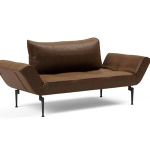 Innovation Zeal Klappsofa 461 Leather Look Brown Vintage Laser Beine (schwarz) EAN:5700110946582