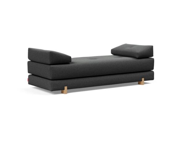 Innovation Sigmund Klappsofa 529 Bouclè Charcoal Drip Beine