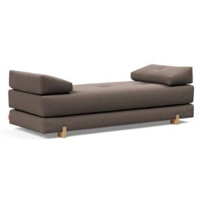 Innovation Sigmund Klappsofa 530 Bouclé Taupe Drip Beine