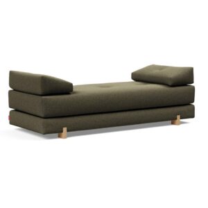 Innovation Sigmund Klappsofa 535 Boucle Forest Green Drip Beine