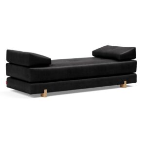 Innovation Sigmund Klappsofa 550 Fanual Black Drip Beine