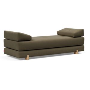 Innovation Sigmund Klappsofa 575 Vivus Dusty Olive Drip Beine