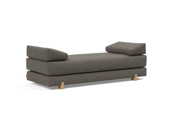 Innovation Sigmund Klappsofa 216 Flashtex Dark Grey Drip Beine