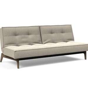 Innovation Splitback Klappsofa 539 Boucle Beige Elk Rauch-Eiche / Gestell schwarz EAN:5700110949248