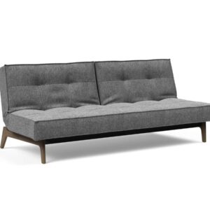 Innovation Splitback Klappsofa 563 Twist Charcoal Elk Rauch-Eiche / Gestell schwarz EAN:5700110949248