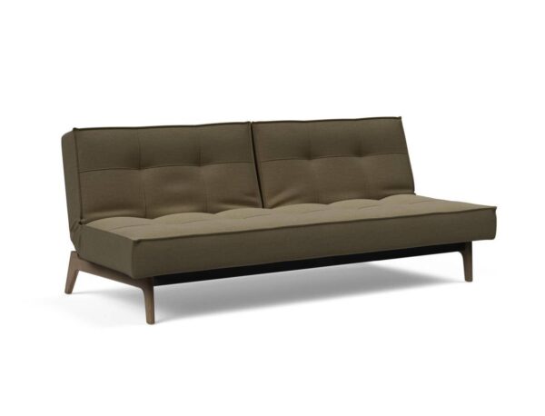 Innovation Splitback Klappsofa 575 Vivus Dusty Olive Elk Rauch-Eiche / Gestell schwarz EAN:5700110949248