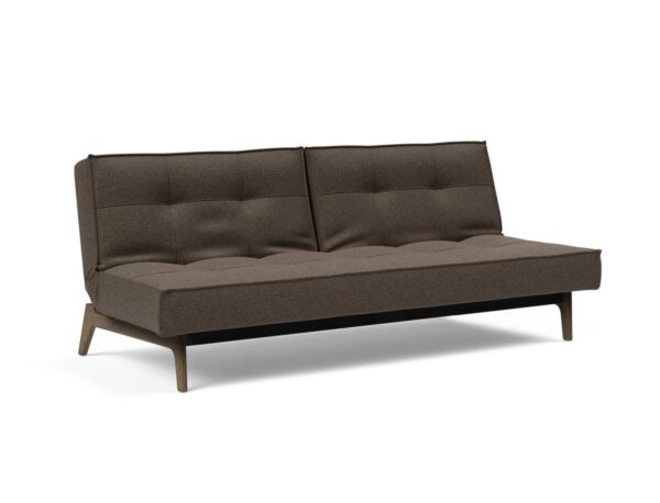 Innovation Splitback Klappsofa 578 Kenya Taupe Elk Rauch-Eiche / Gestell schwarz EAN:5700110949248