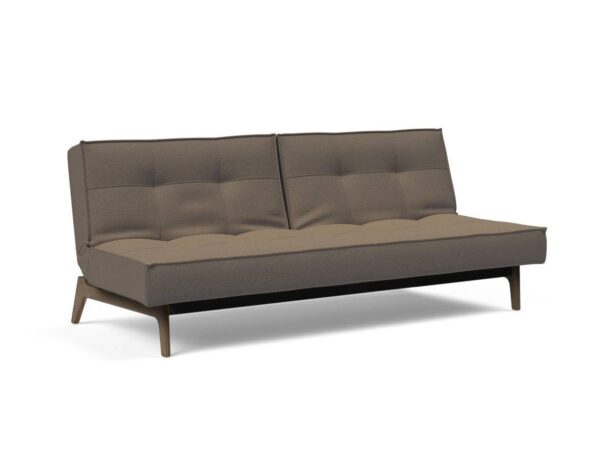 Innovation Splitback Klappsofa 585 Argus Brown Elk Rauch-Eiche / Gestell schwarz EAN:5700110949248