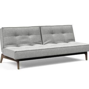 Innovation Splitback Klappsofa 590 Micro Check Grey Elk Rauch-Eiche / Gestell schwarz EAN:5700110949248