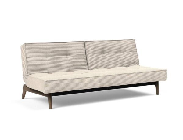 Innovation Splitback Klappsofa 594 Corduroy Ivory Elk Rauch-Eiche / Gestell schwarz EAN:5700110949248