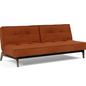 Innovation Splitback Klappsofa 595 Curduroy Burnt Orange Elk Rauch-Eiche / Gestell schwarz EAN:5700110949248