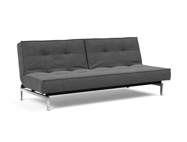 Innovation Splitback Klappsofa 350 Taura Deep Grey Chrom / Mattschwarz EAN:5700110949248