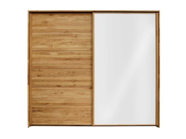 Forestales Woodside Schwebetürenschrank 3 Holz-Weißglas Kernbuche (1) 180er für 180er EAN:5700110949248