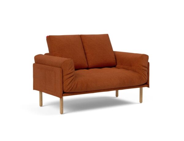 Innovation Rollo Daybed Sofa (fest versteppt) 595 Curduroy Burnt Orange Rollo Stem