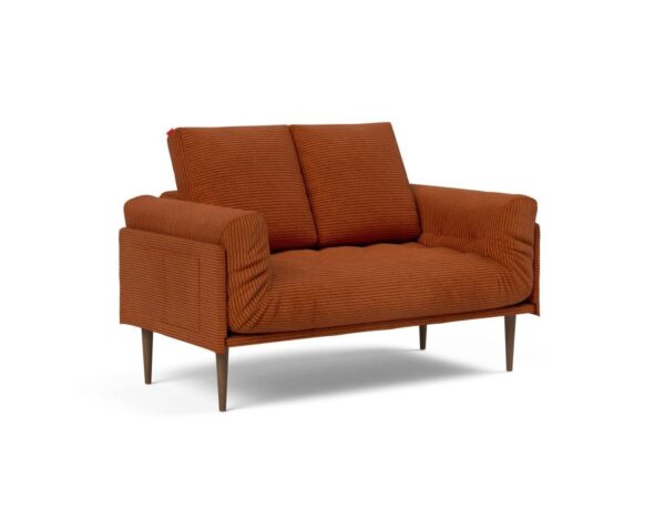 Innovation Rollo Daybed Sofa (fest versteppt) 595 Curduroy Burnt Orange Rollo Styletto