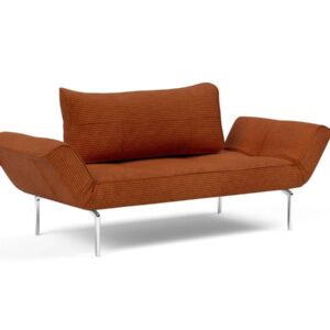 Innovation Zeal Klappsofa 595 Curduroy Burnt Orange Straw Beine (Aluminium) EAN:5700111063257