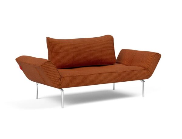 Innovation Zeal Klappsofa 595 Curduroy Burnt Orange Straw Beine (Aluminium) EAN:5700111063257