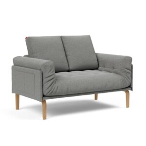 Innovation Rollo Daybed Sofa (fest versteppt) 533 Boucle Ash grey Rollo Bow