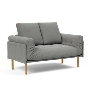 Innovation Rollo Daybed Sofa (fest versteppt) 533 Boucle Ash grey Rollo Stem