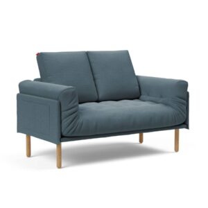 Innovation Rollo Daybed Sofa (fest versteppt) 573 Vivus Dusty Blue Rollo Stem