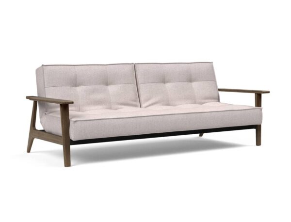 Innovation Splitback Klappsofa mit Frej Armlehnen Frej Schwarze Eiche 300 Weda Sand EAN:5700111106381