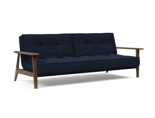 Innovation Splitback Klappsofa mit Frej Armlehnen Frej Schwarze Eiche 528 Mixed Dance Blue EAN:5700111106381