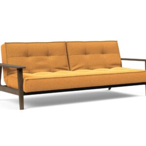 Innovation Splitback Klappsofa mit Frej Armlehnen Frej Schwarze Eiche 536 Boucle Ochre EAN:5700111106381