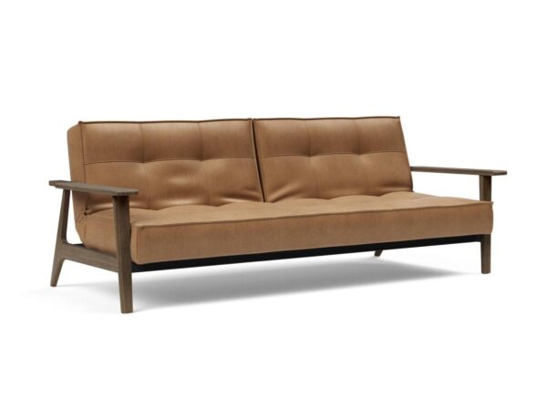 Innovation Splitback Klappsofa mit Frej Armlehnen Frej Schwarze Eiche 551 Faunal Brown EAN:5700111106381