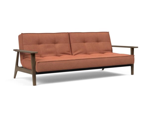 Innovation Splitback Klappsofa mit Frej Armlehnen Frej Schwarze Eiche 301 Weda Rust EAN:5700111106381