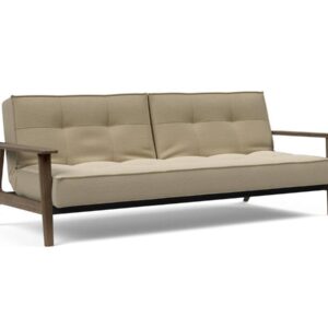 Innovation Splitback Klappsofa mit Frej Armlehnen Frej Schwarze Eiche 571 Vivus Dusty Sand EAN:5700111106381