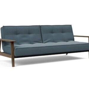 Innovation Splitback Klappsofa mit Frej Armlehnen Frej Schwarze Eiche 573 Vivus Dusty Blue EAN:5700111106381